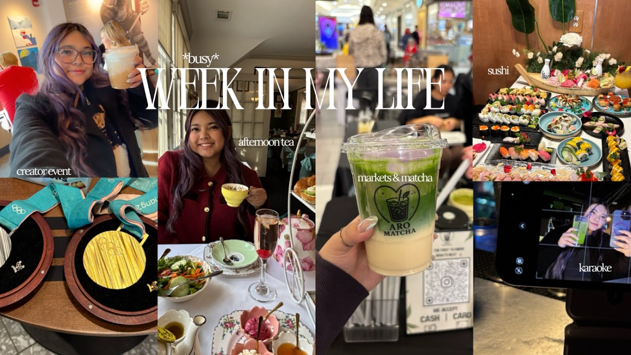a week in my life vlog📲 | karaoke, foodie events, etc.