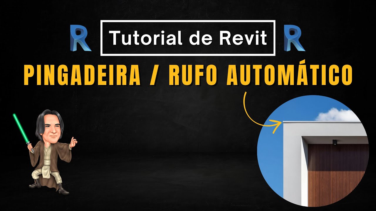 Pingadeira / rufo automático no Revit.