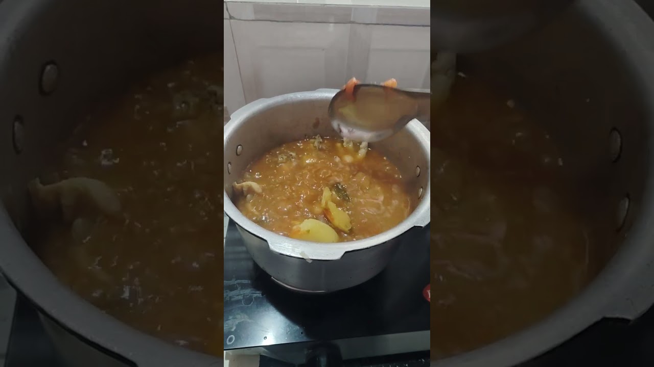 No fry just boil cooking in village style.