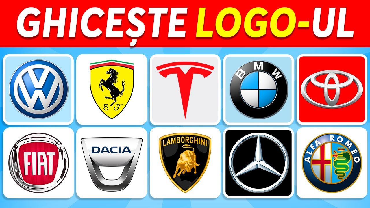 Ghicește Logo-ul Mărcii Auto | De la UȘOR la IMPOSIBIL
