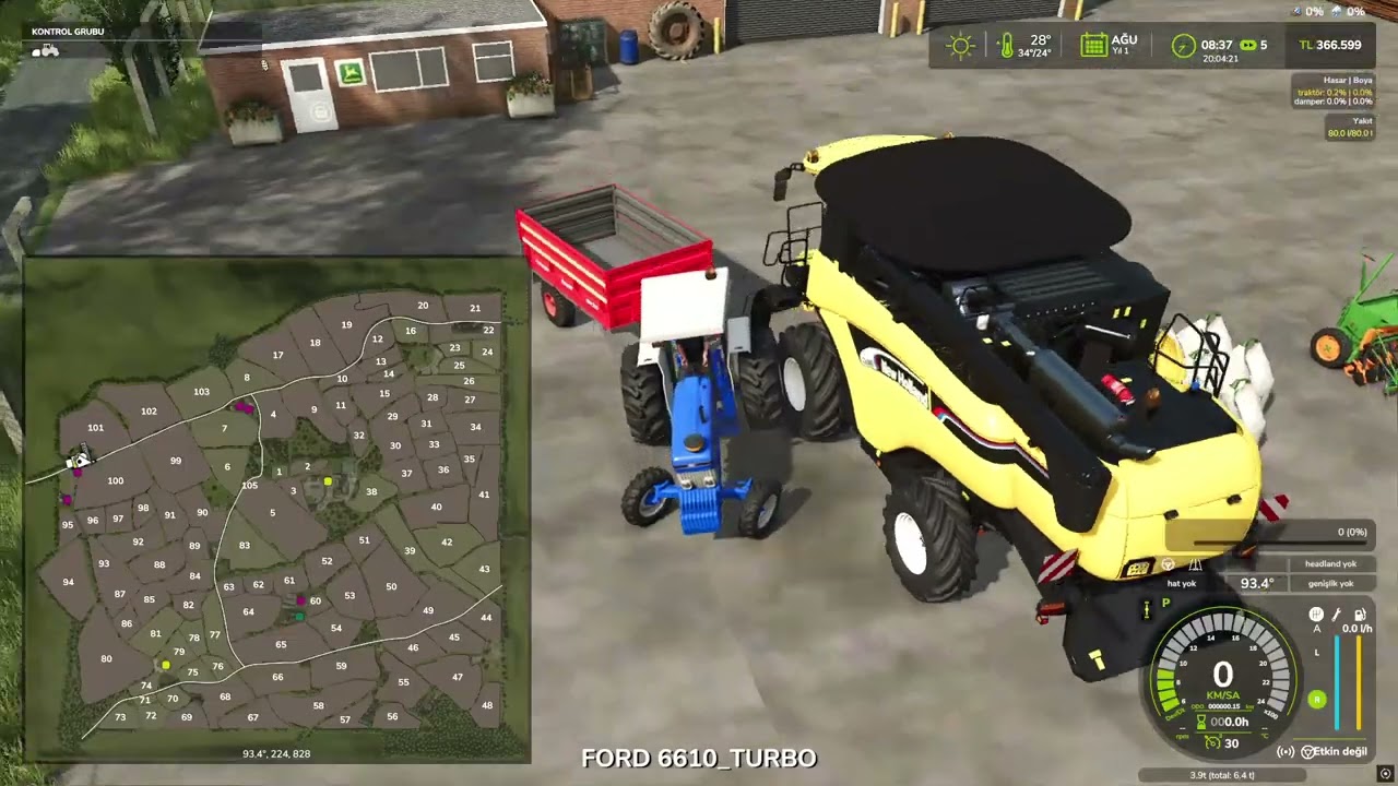 fs25 de yeni seri başladık çok sardı