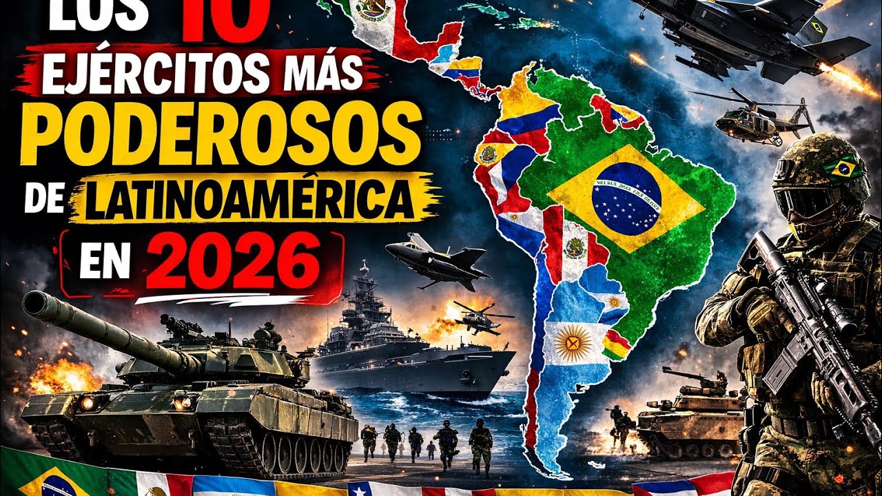💥Los 10 Ejércitos Más Poderosos de Latinoamérica en 2026 – ¡Increíble Fuerza Militar!💪