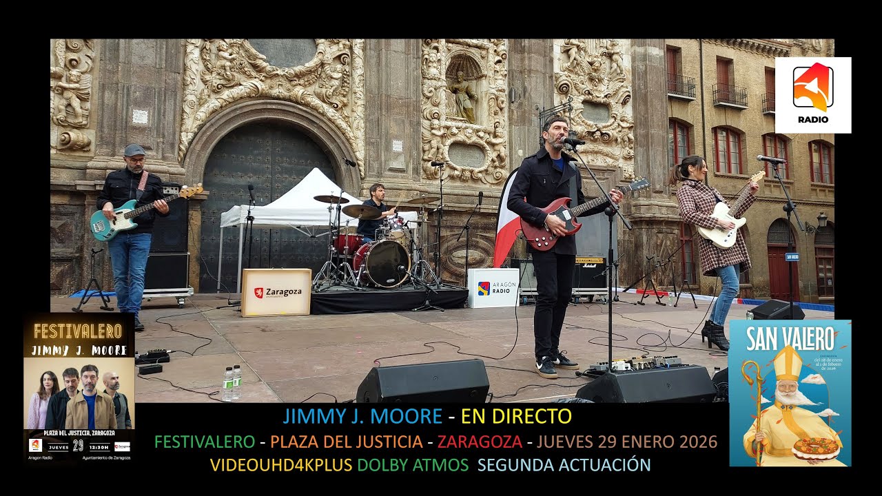 Jimmy J  Moore- Directo- Festivalero -Plaza del justicia Zaragoza Jueves 29 Enero 2026 VIDEOUHD4K+ 2