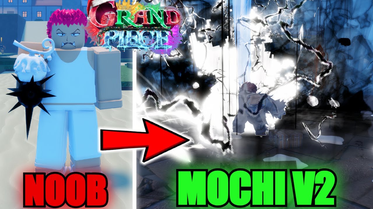 [GPO] Нуб достигает максимального уровня с MYTHIC MOCHI V2 в Grand Piece Online (Roblox)
