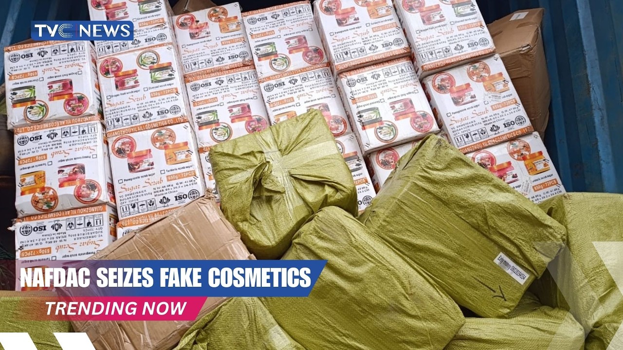 NDLEA Nabs Woman With Tramadol | NAFDAC Seizes Fake Cosmetics | Woman Chains Maid + More