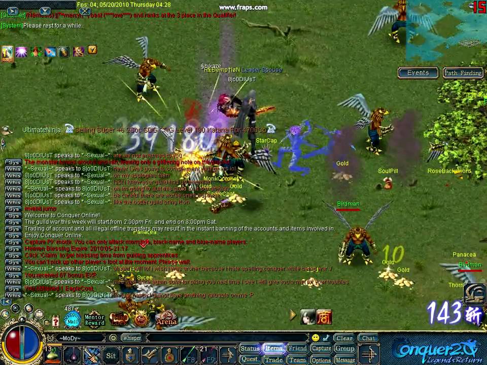 Conquer 2.0  |^_^|     botting in bird island