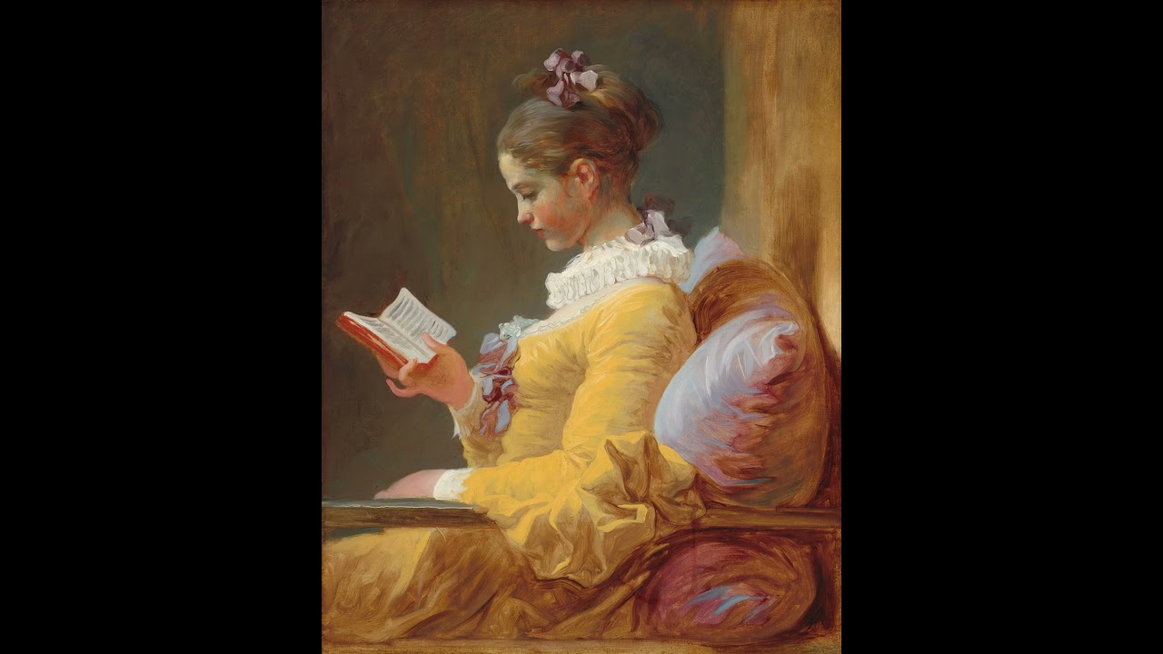 Young Girl Reading Music by Miguel Feijão (Painting by Jean Honoré Fragonard 1769)