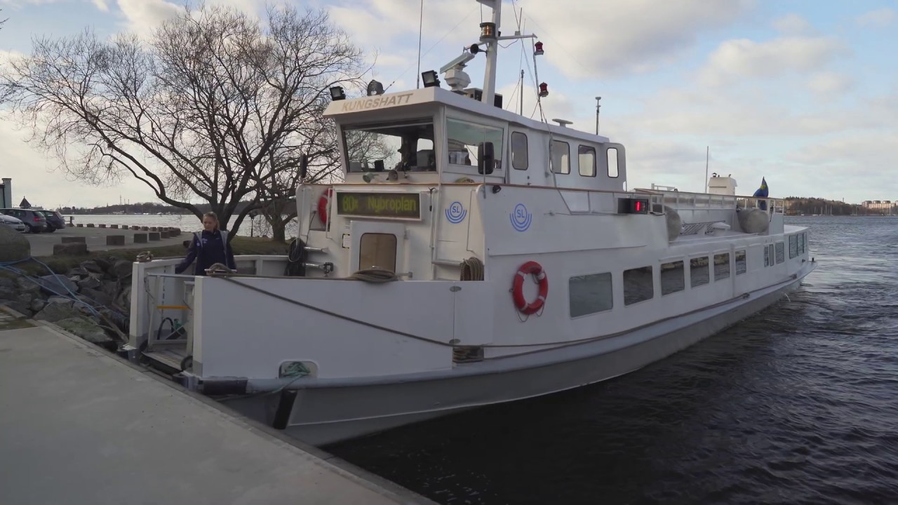 Sweden, Stockholm, boat 80X ride from NACKA STRAND to NYBROPLAN