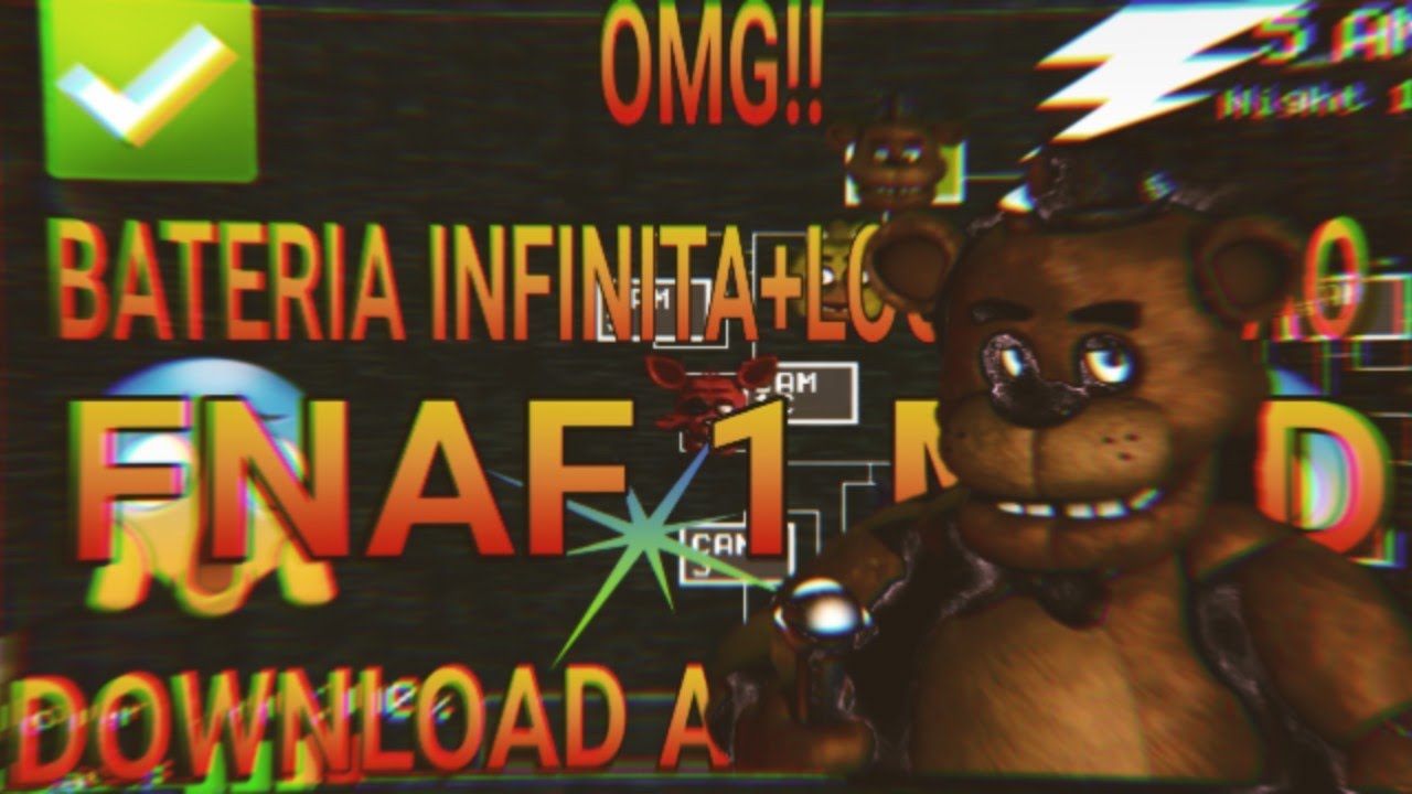 FNaF MOD BATERIA INFINITA+LOCALIZAÇÃO DOS ANIMATRONICS+DONWLOAD E É DE GRAÇA!!