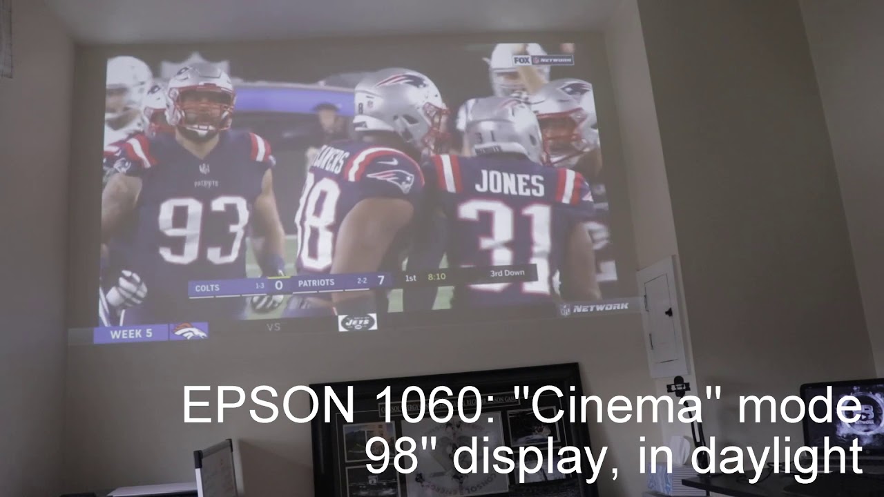 Epson 1060 Projector: Football