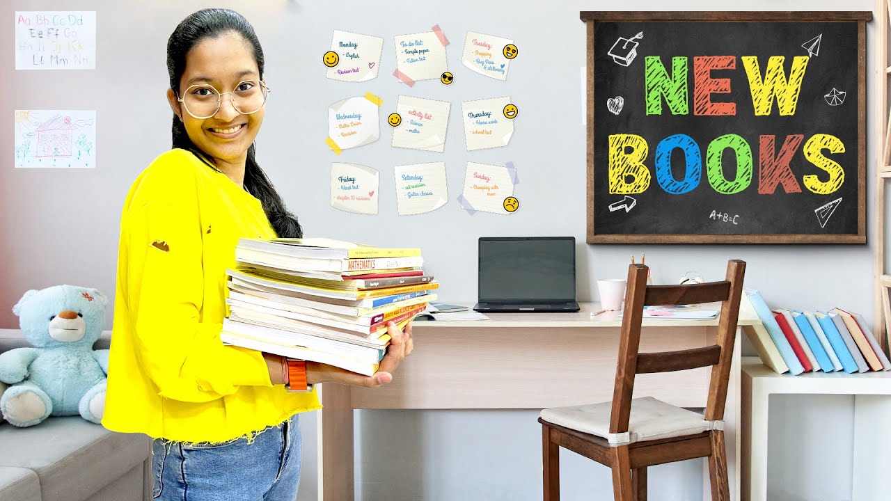 My New School 🏫 Books 📚 and Stationary 📏| Class 10 | Cute Sisters