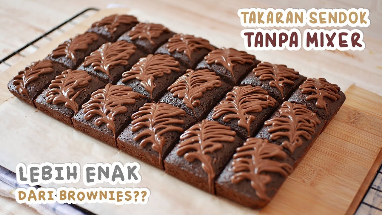 Katanya ini LEBIH ENAK dari BROWNIES?!  SUPER NYOKLAT TANPA DCC – Kladdkaka SIMPEL TANPA MIXER
