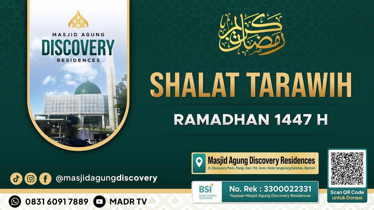 🔴PERINGATAN NUZULUL QUR'AN Bersama Prof. Dr. H. Abuddin Nata, M.A. I MASJID AGUNG DISCOVERY RESIDENC
