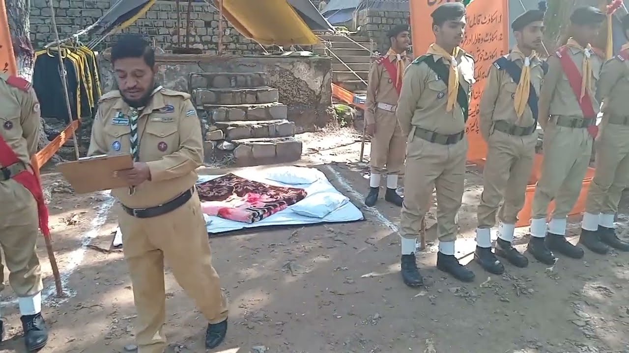 Training Staff Boy Scouts Summer Training Center Ghora Gali Murree Hills Punjab Pakistan