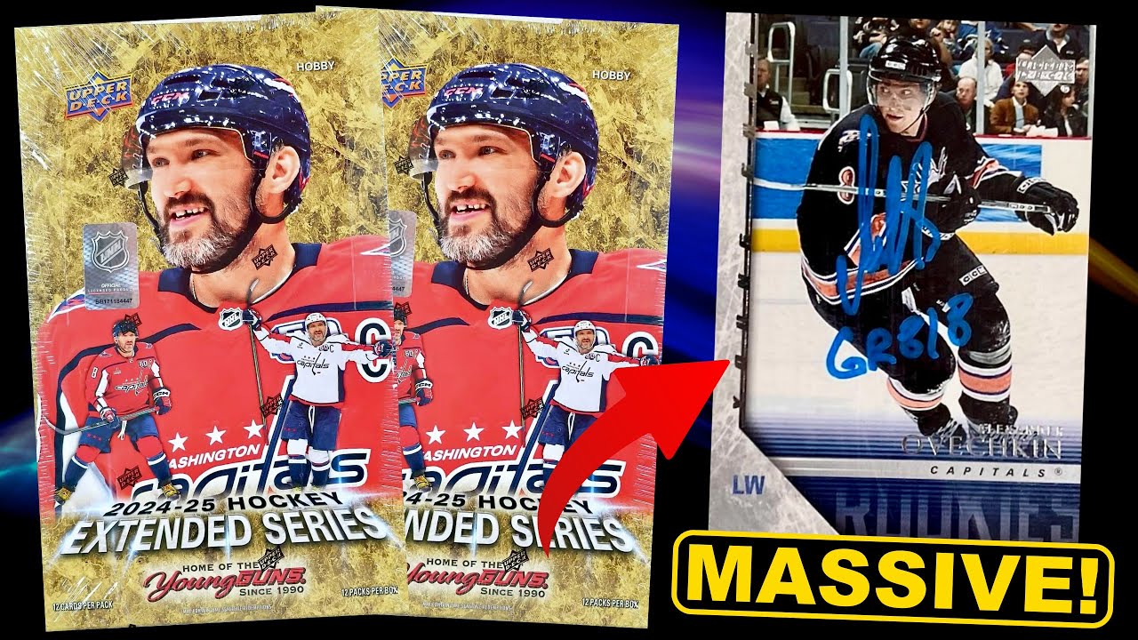 A TRULY GR8 CHASE! - 2024-25 Upper Deck Extended Series Hockey Hobby Box Break x2 - Alex Ovechkin