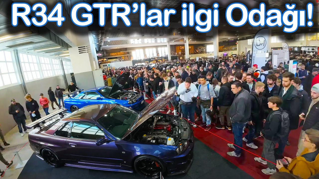 Brüksel AutoShow'daki TEK R34 GT-R'lar!  Bu Kez Show Çok Kalabalıktı | Japonic
