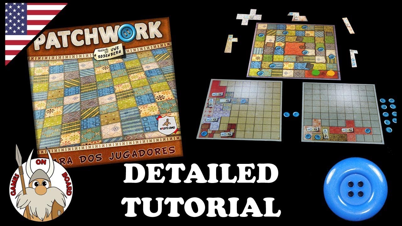 How to Play Patchwork | Detailed Tutorial (ENGLISH) | Board Game | Games On Board
