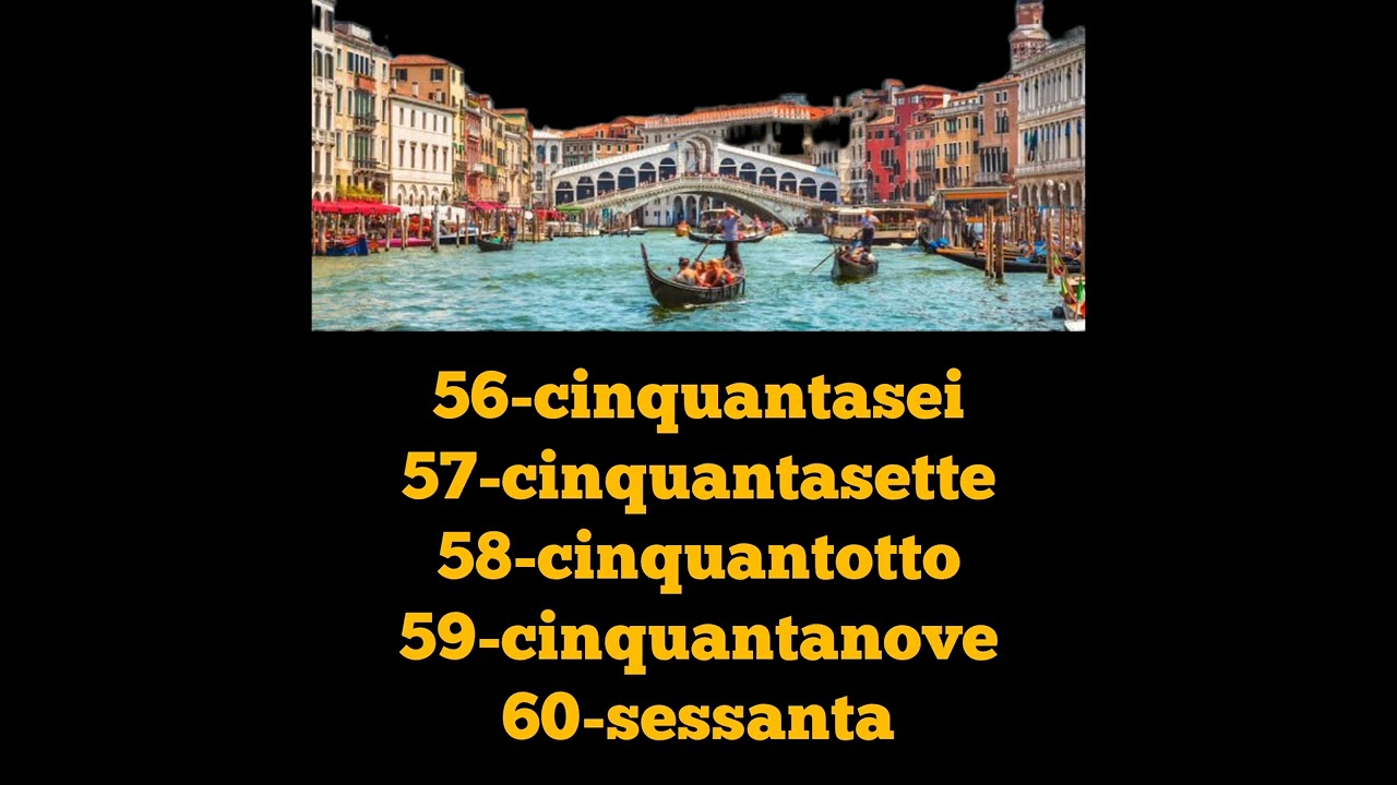 Los números en Italiano del 50 al Millón 🇮🇹