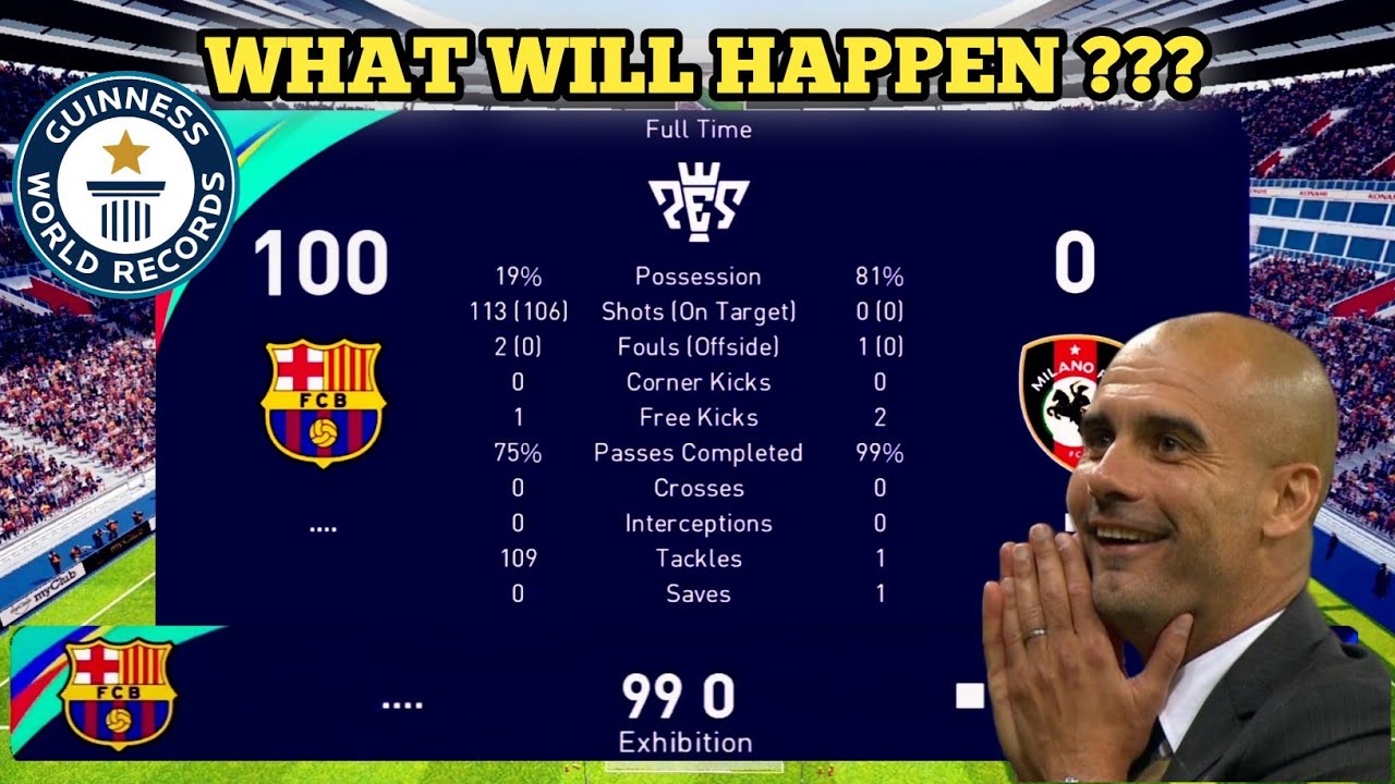 WHAT WILL HAPPEN IF YOU SCORE 100 GOALS IN ONE MATCH IN PES 2021 MOBILE | IS IT POSSIBLE ???