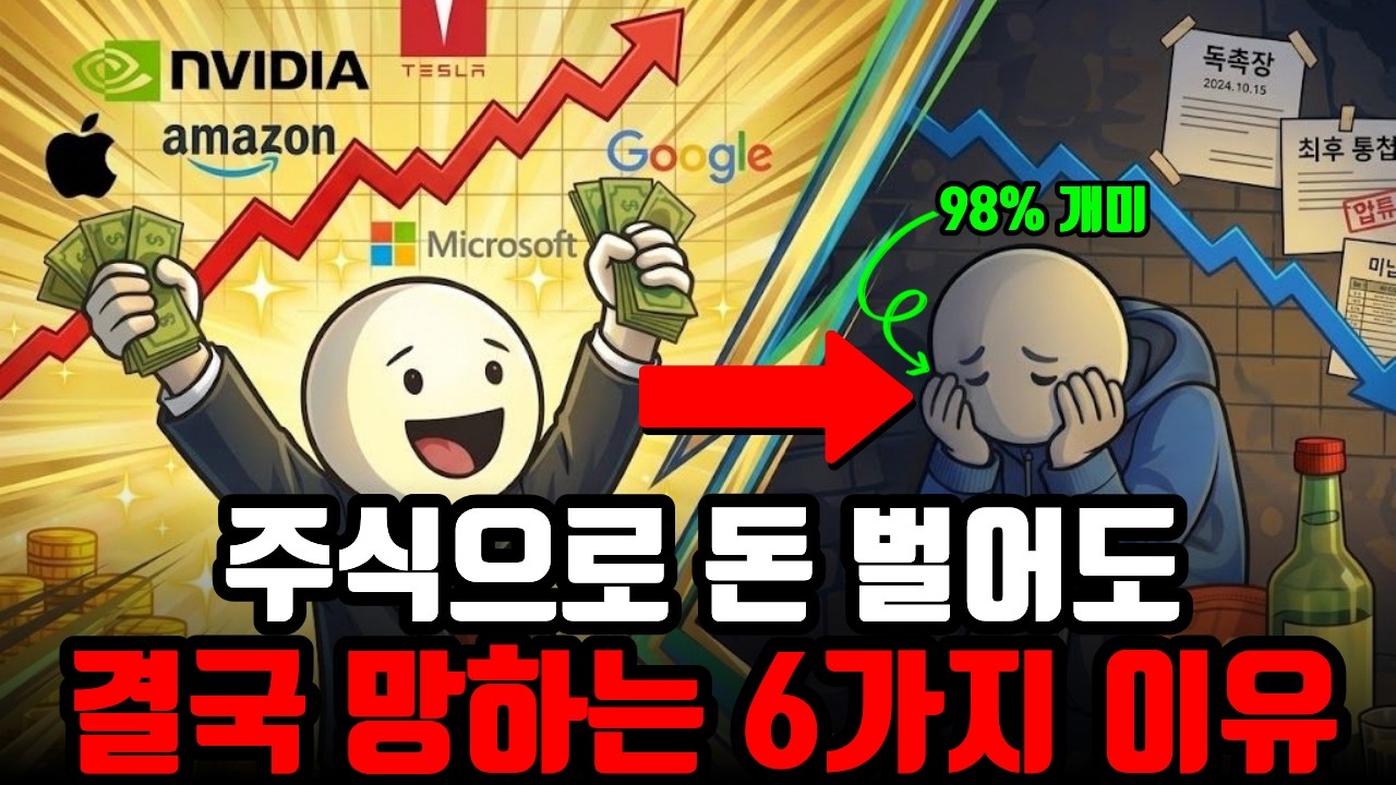 98%의 개미가 수익을 지키지 못하고 무너지는 진짜 이유 (245만 개 계좌 전수 분석)
