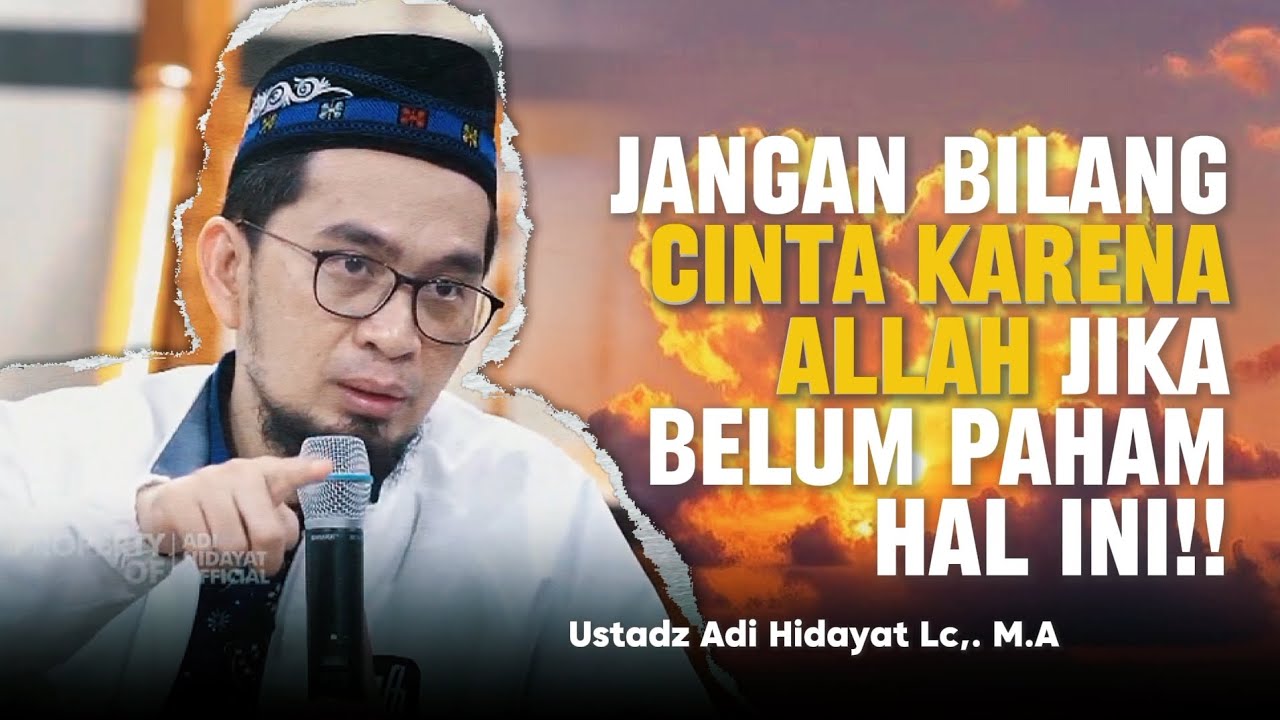 MENCINTAIMU KARENA ALLAH, INI PESAN UAH #dakwah #ustadzadihidayat #hijrah 