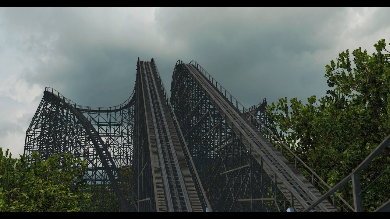 [Nolimits Coaster 2] Scylla - GCI Duelling Wooden Coaster (60fps)