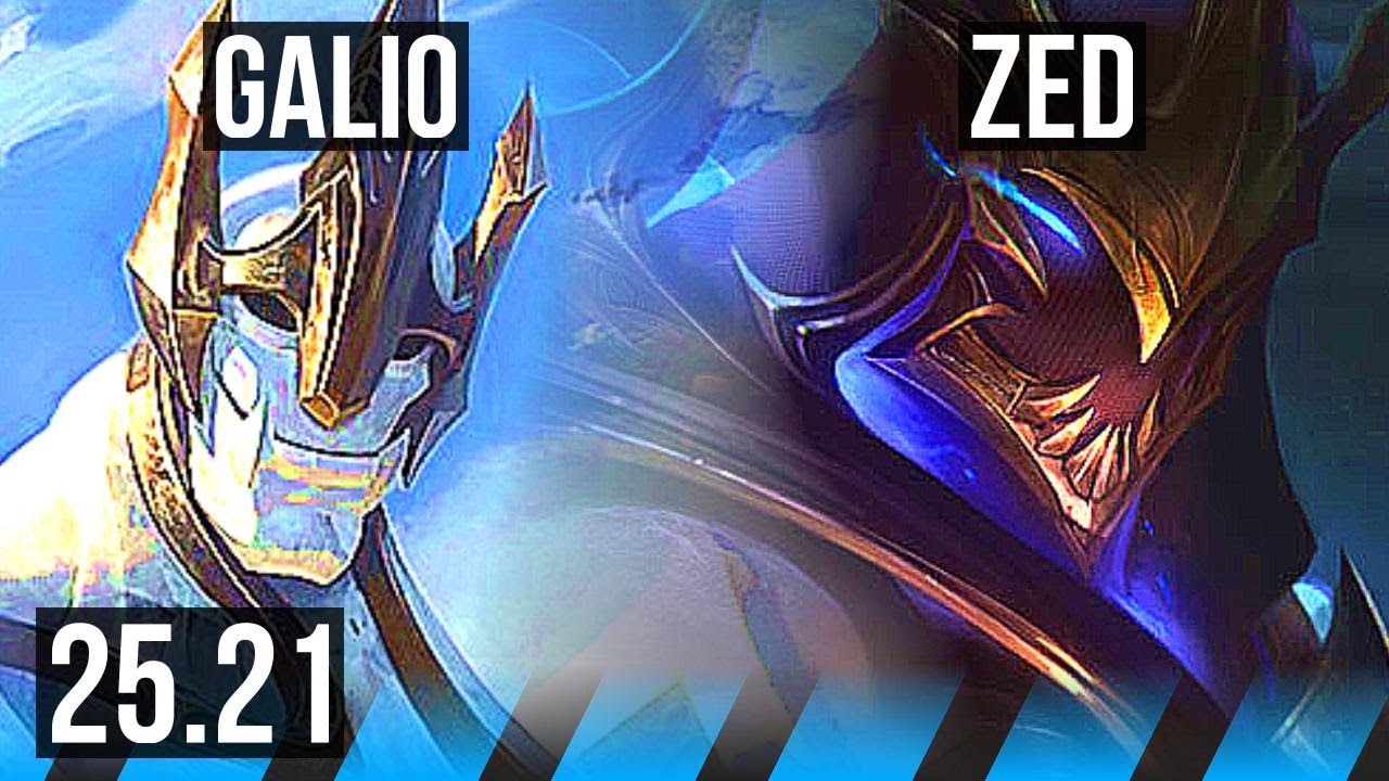 GALIO vs ZED (MID) | 5/2/8 | KR Master | 25.21