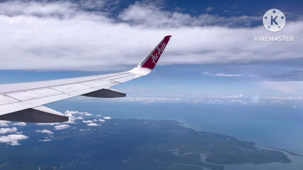 Air asia flight SANDAKAN to KOTA KINABALU #airasia  #viralvideo   #airview #fyp #airplane