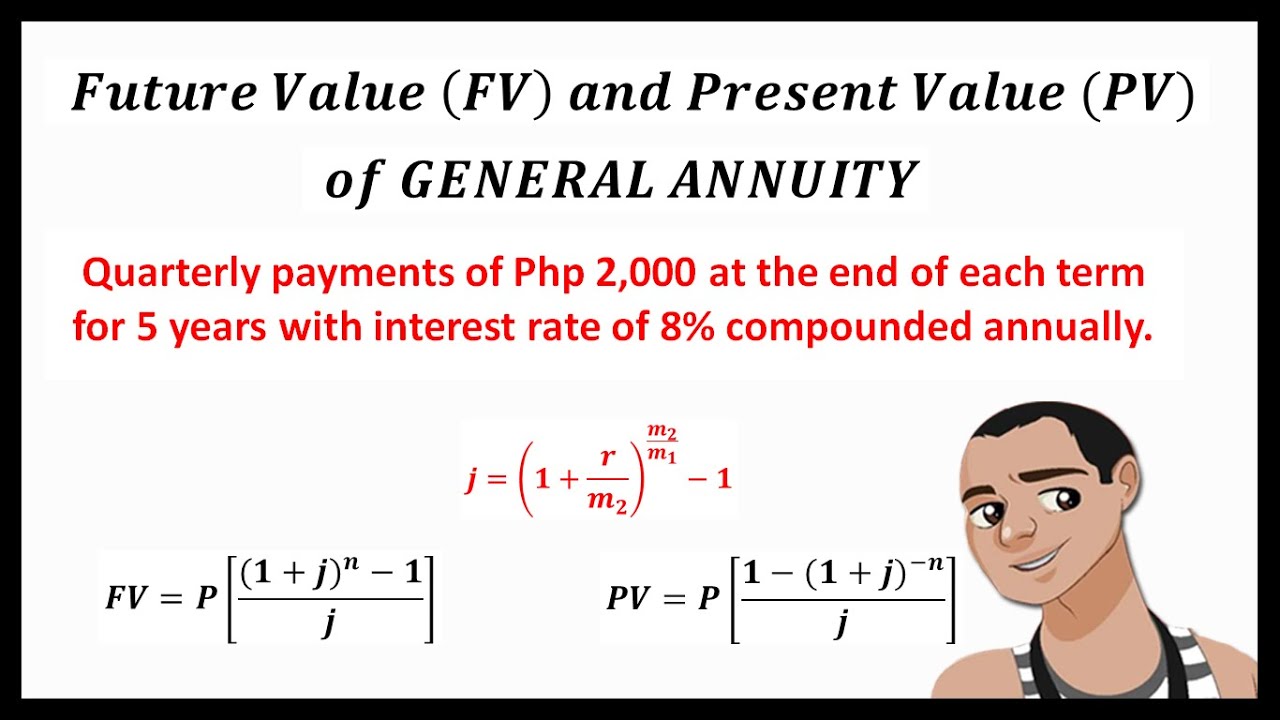 SOLVING FOR FUTURE VALUE AND PRESENT VALUE OF GENERAL ANNUITY