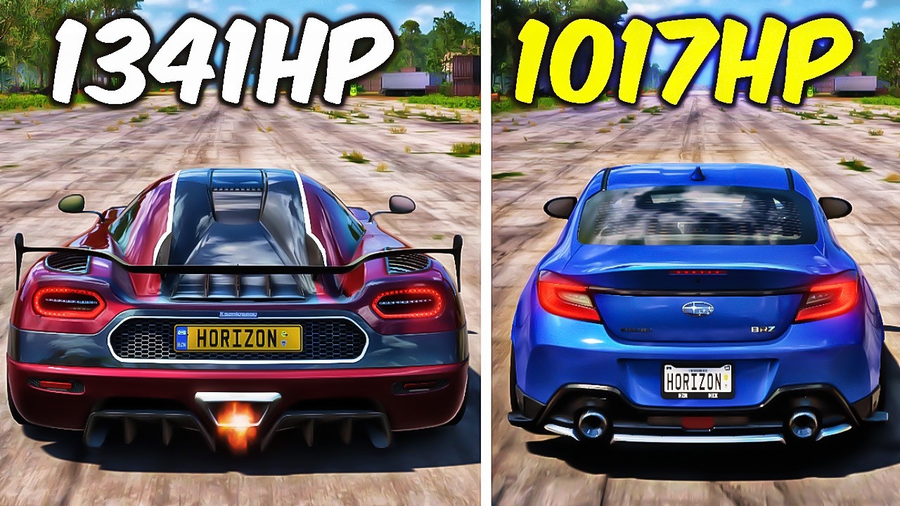 FH5 DARG RACE! AGERA RS Vs SUBARU BRZ