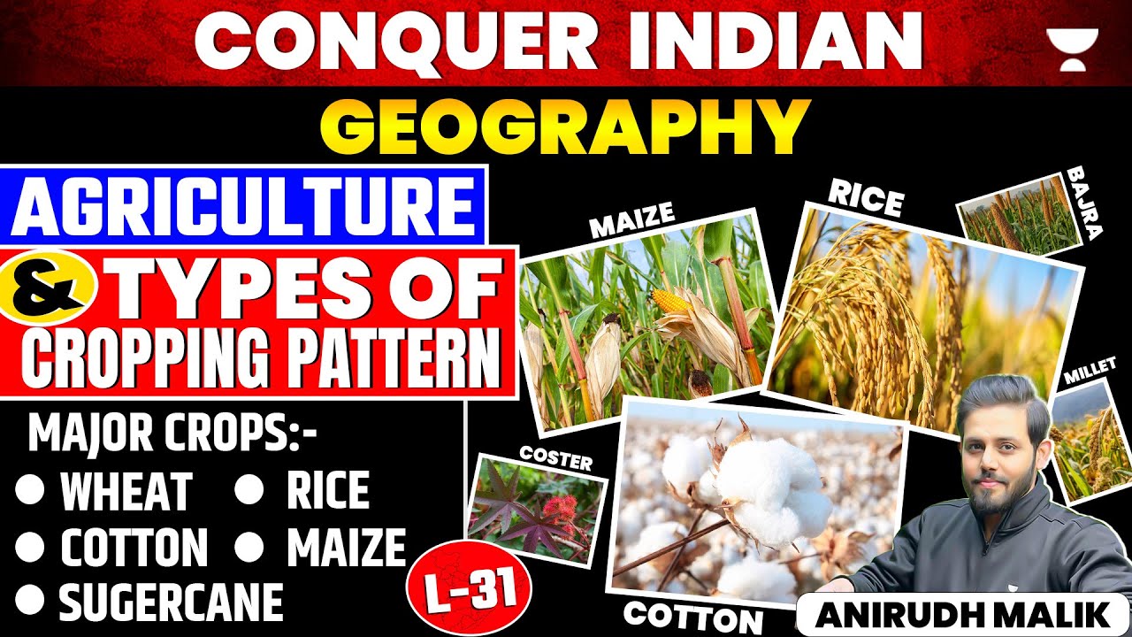 Agriculture of India | Conquer Indian Geography for UPSC 2025 | Anirudh Malik