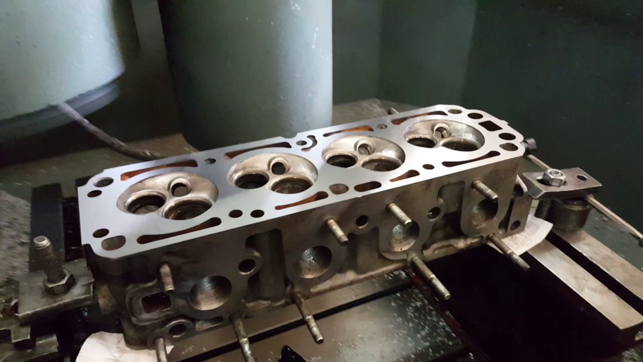 مسح  وش السلندر cylinder head 2