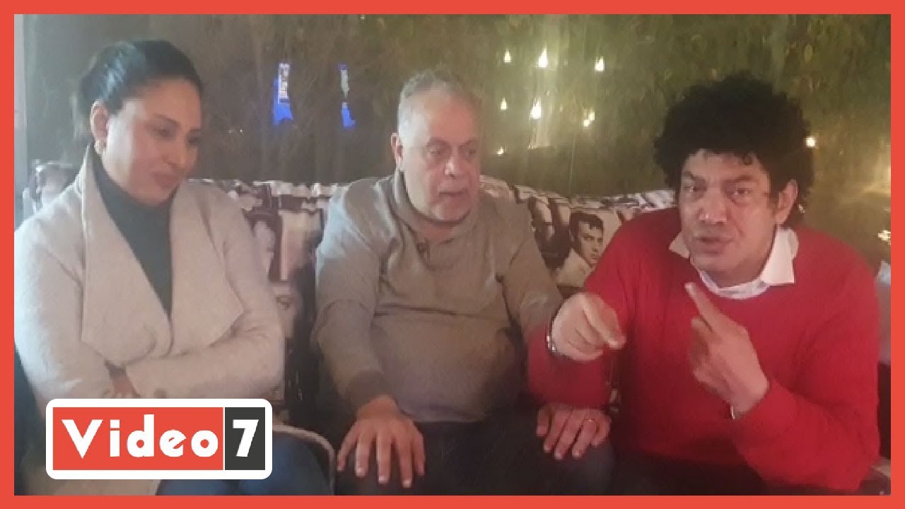 باسم سمرة ورحاب الجمل يفاجآن أشرف زكى فى منزله ويعتذران للنقابة