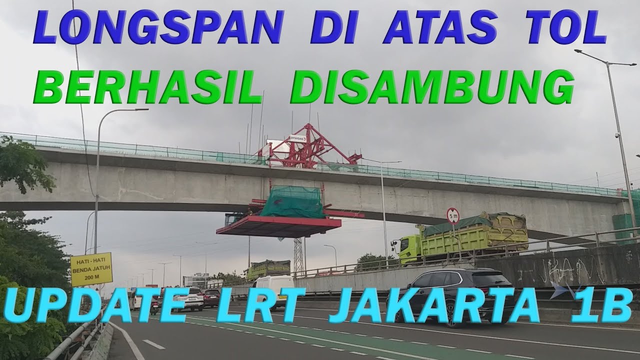 Progres LRT Jakarta 1B - Rabu, 14 Januari 2026 #lrtjakarta #lrt #keretaapi