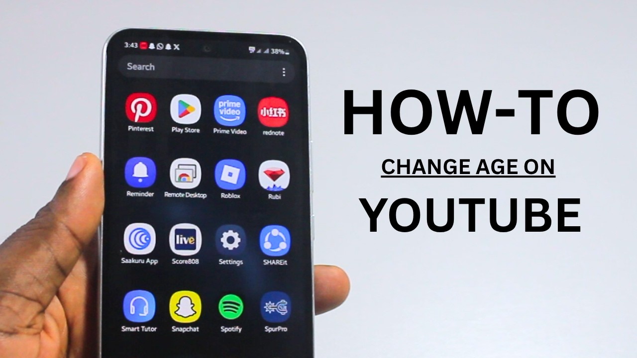 How to Change Data of Birth or Age on YouTube