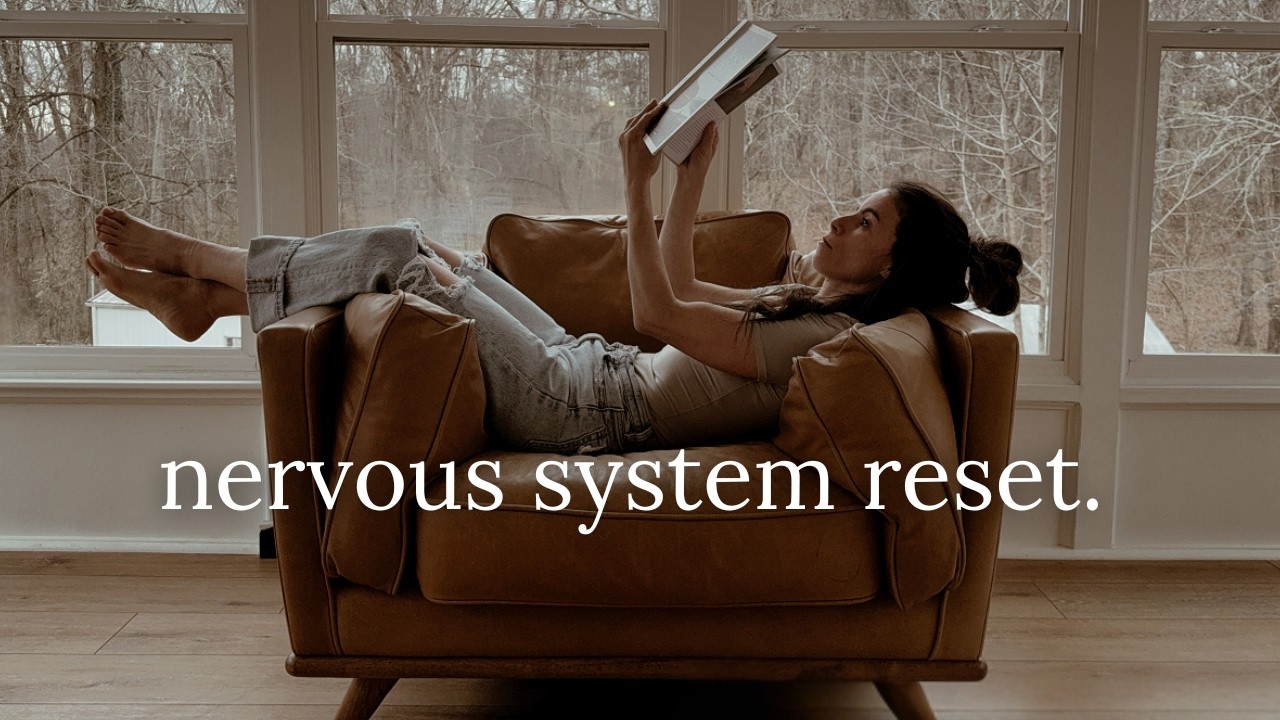 how I fixed my nervous system.