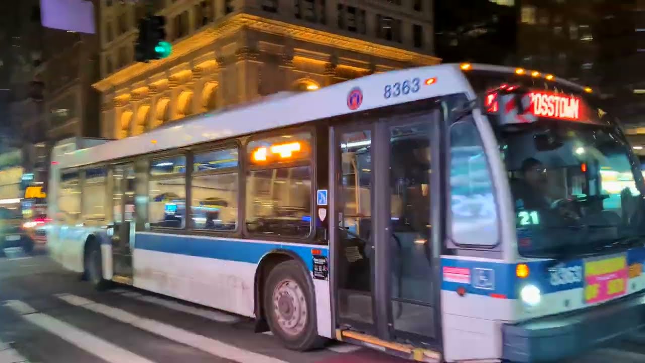 NYCT Bus: Nova Bus LFS Loans on the M42 @ 42nd Street & 5th Avenue