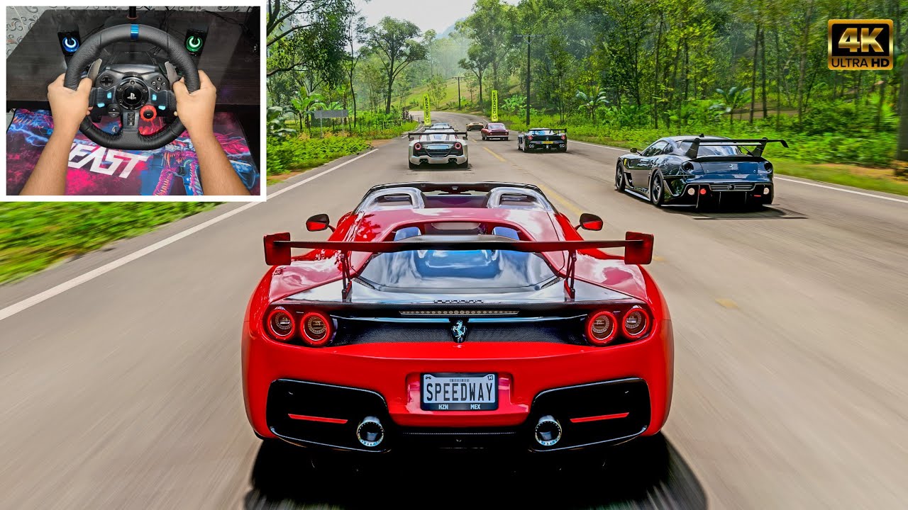 1418HP Ferrari J50 vs Supercars! 😱 | Forza Horizon 5 Logitech G29 Gameplay