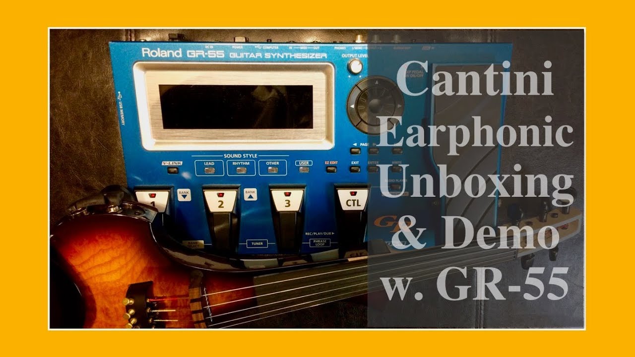 Trevor Dick - Cantini Earphonic MIDI Electric Violin - Unboxing & Demo