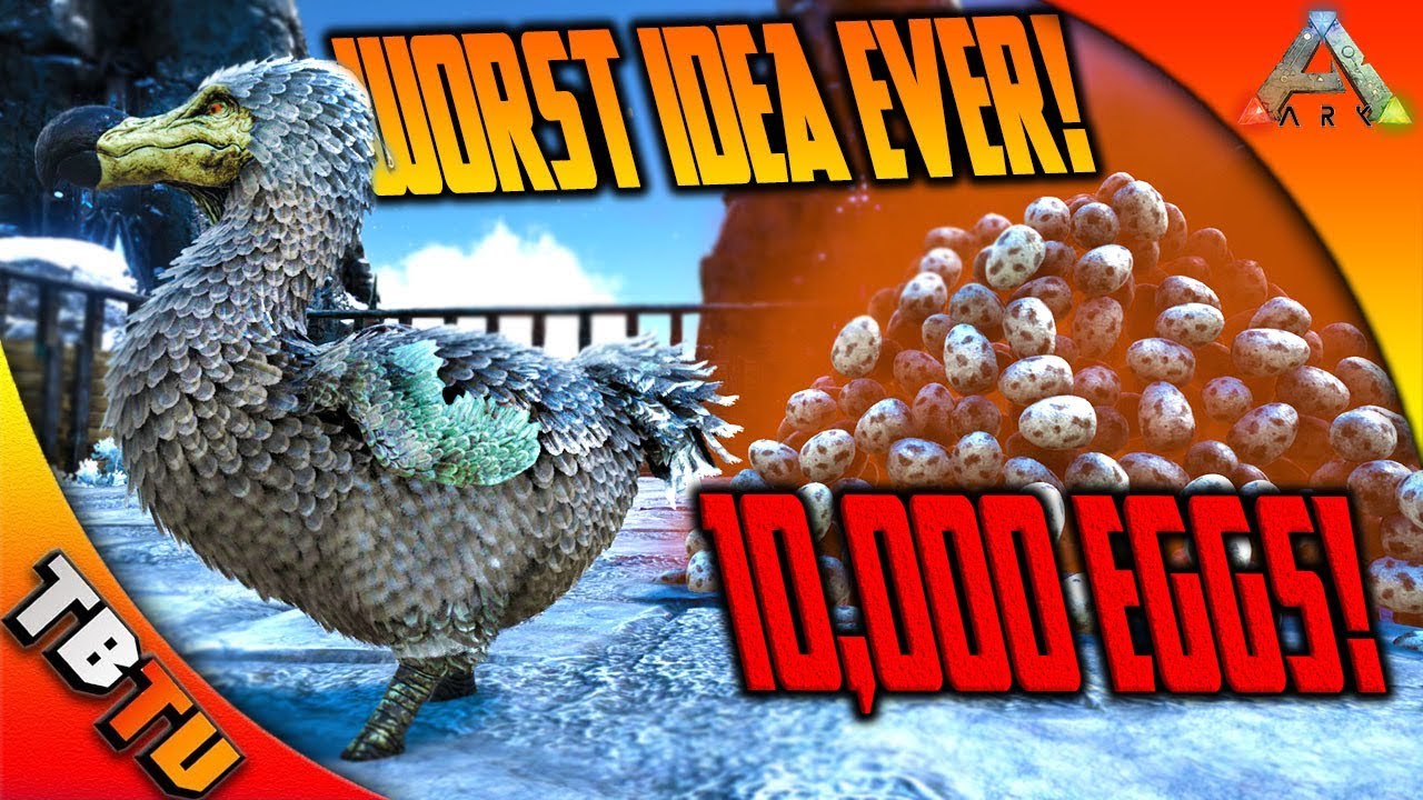 WORST IDEA EVER? HATCHING 10k DODO EGGS! DODO MUTATIONS! Ark Survival Evolved