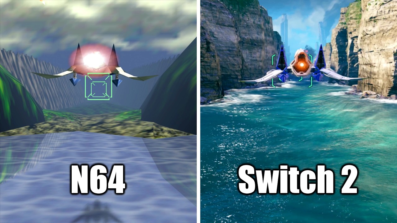 Star Fox &mdash; Сравнение всех уровней (N64 против Switch 2)