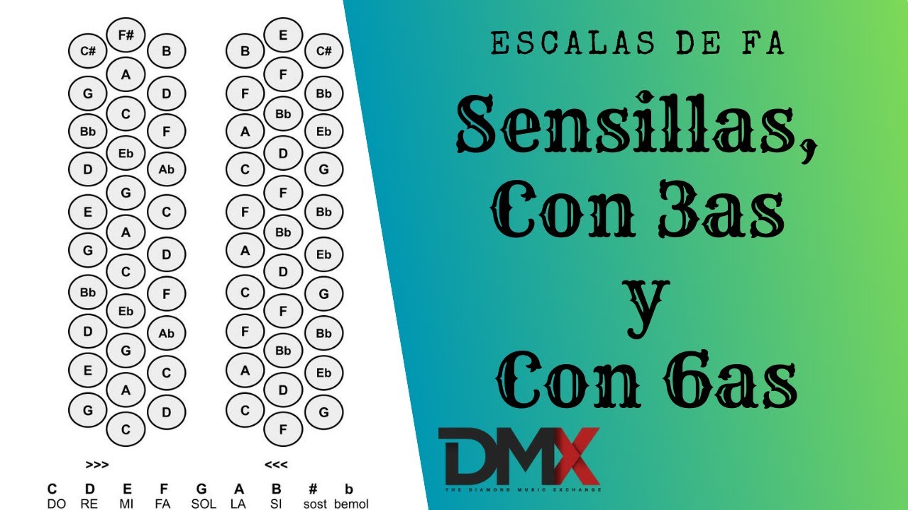 Escala De Fa Accordeon De Fa Facil Y Paso a Paso