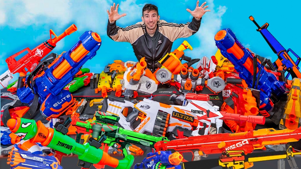 TODAS MIS ARMAS NERF !! MI ARSENAL SECRETO DE PISTOLAS Y RIFLES !! Makiman