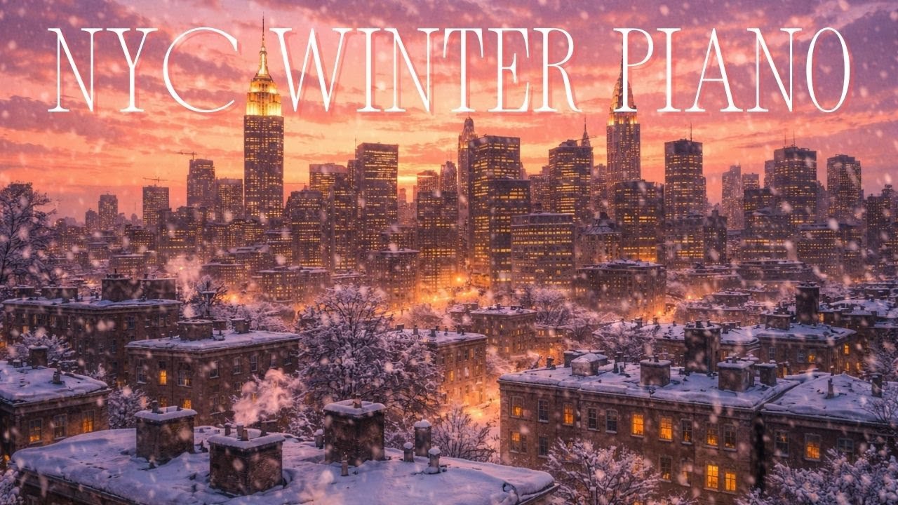Calm Cinematic Piano Music 🎹 | 20 Winter City Scenery ❄️ | Relaxing Piano Music