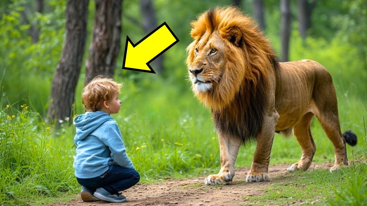 LÖWE SIEHT EIN KIND WEINEN, WAS DANACH PASSIERT IST UNGLAUBLICH!!