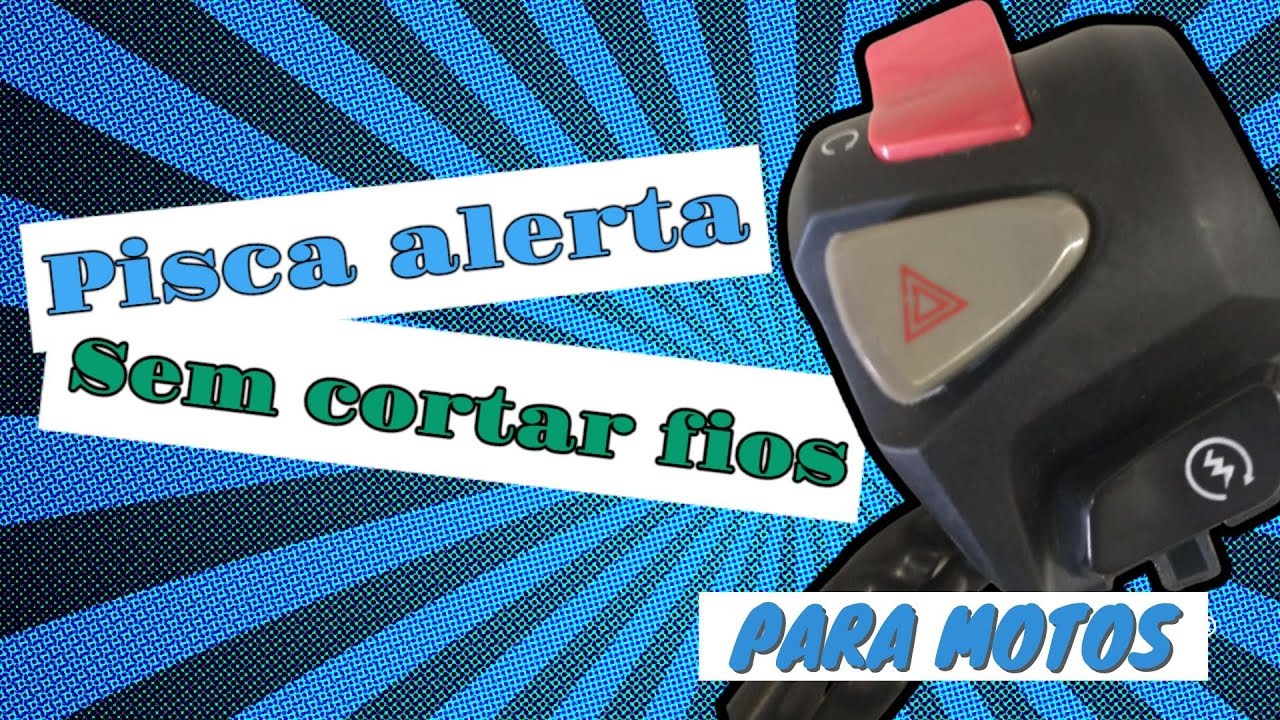 COMO COLOCAR PISCA ALERTA ⚠️ INDEPENDENTE PARA MOTOS ! AO TOQUE DE UM BOT&Atilde;O CG TITAN FAN START