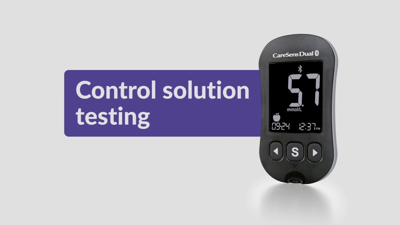 CareSens Dual Blood Glucose Monitor - Control Solution Testing
