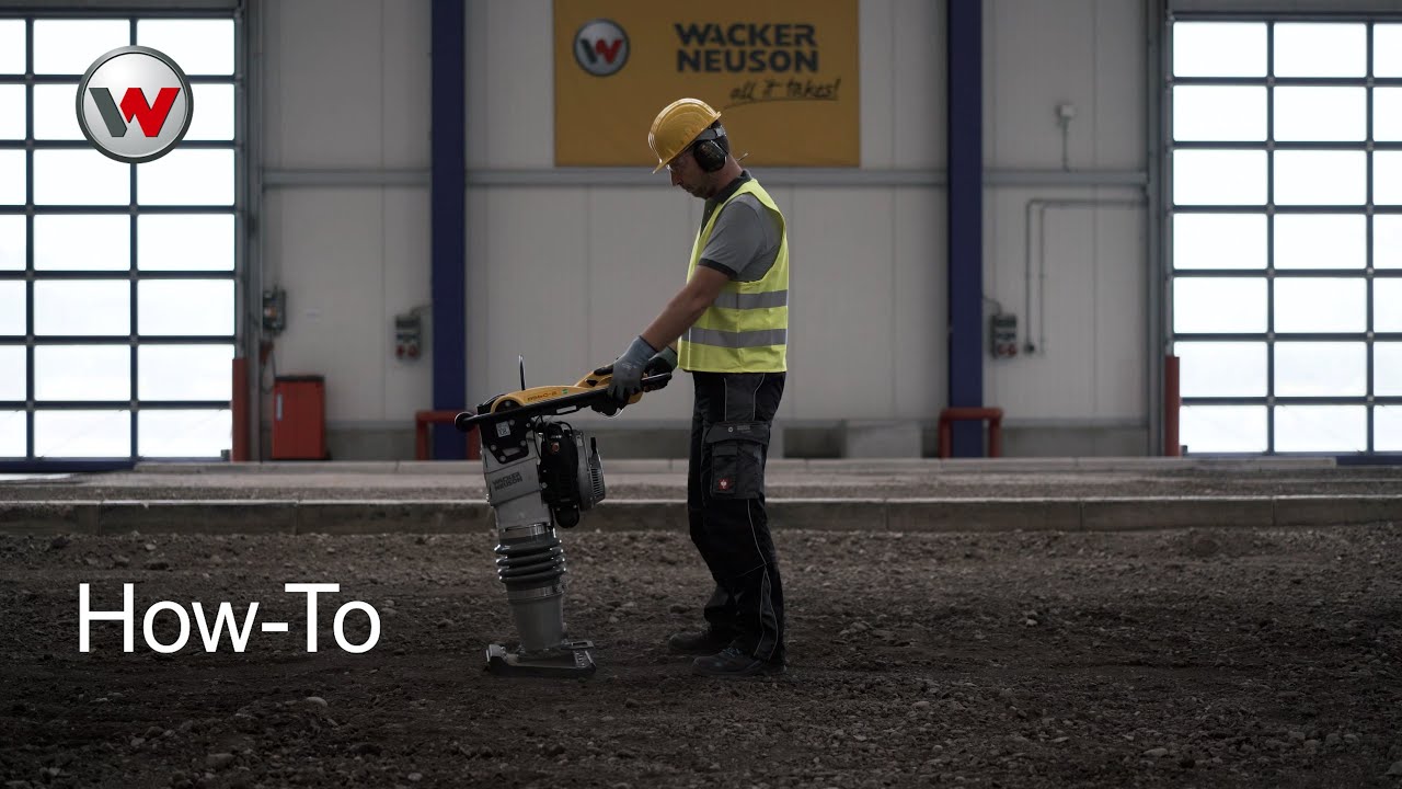 Wacker Neuson How-To: hoe onze trilstampers correct te bedienen. (NL)