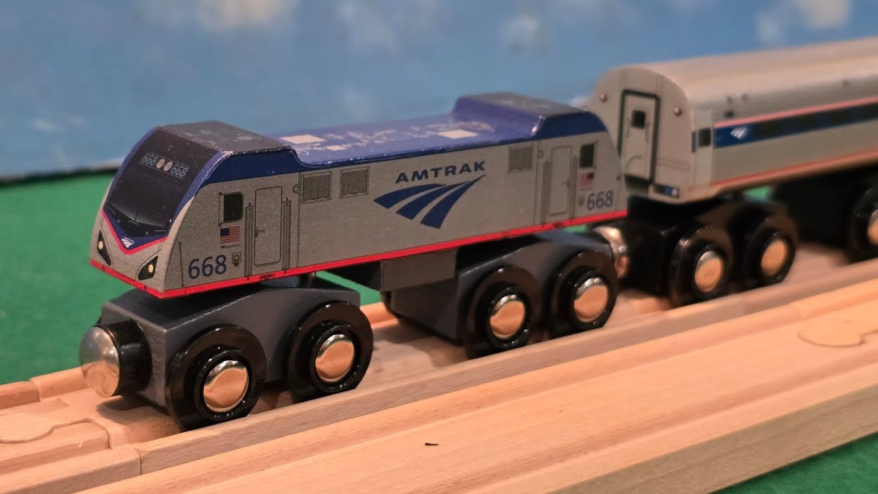 Обзор деревянного набора Amtrak Northeast Regional