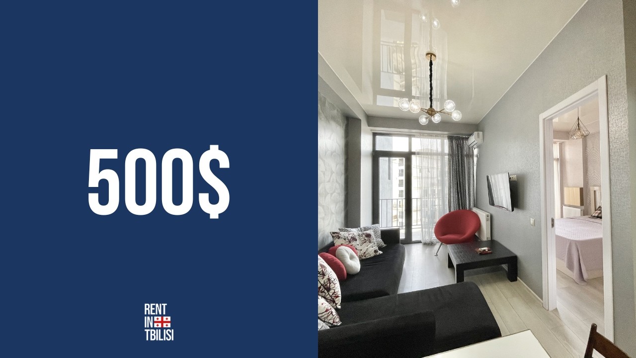 Apartment For Rent In Tbilisi | Saburtalo | 1 Bed | 50 sq.m. | 500$